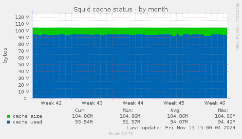 Squid cache status