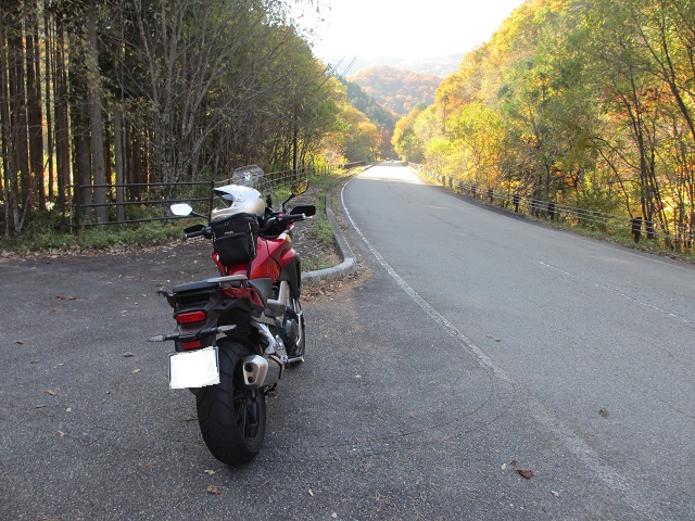 VFR800X 紅葉のせせらぎ街道方面へツーリング