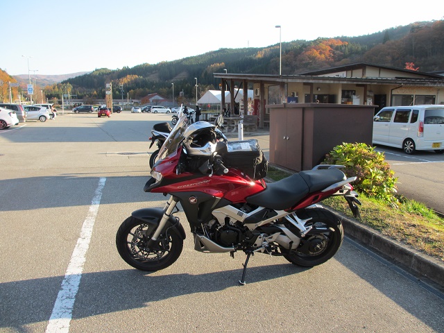 VFR800X 紅葉のせせらぎ街道方面へツーリング