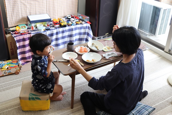 ピクニックごっこ アユの塩焼き