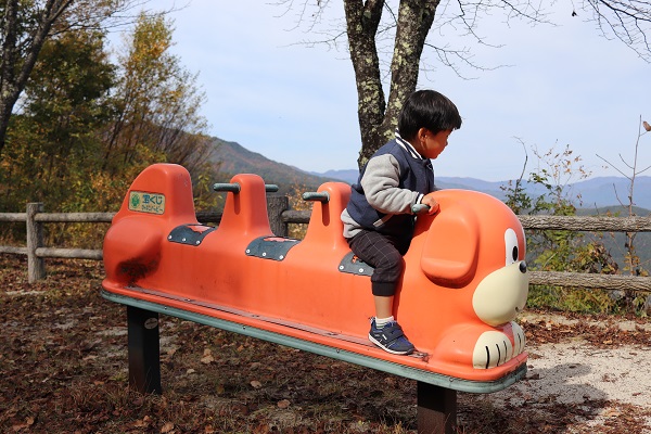 飯田方面を望む新井展望公園