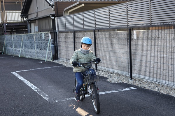 自転車に乗れるようになった