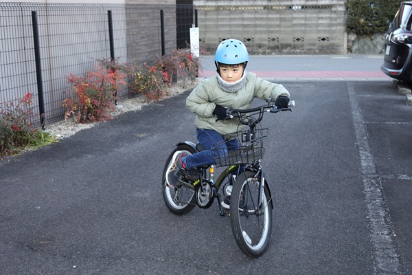 自転車に乗れるようになった