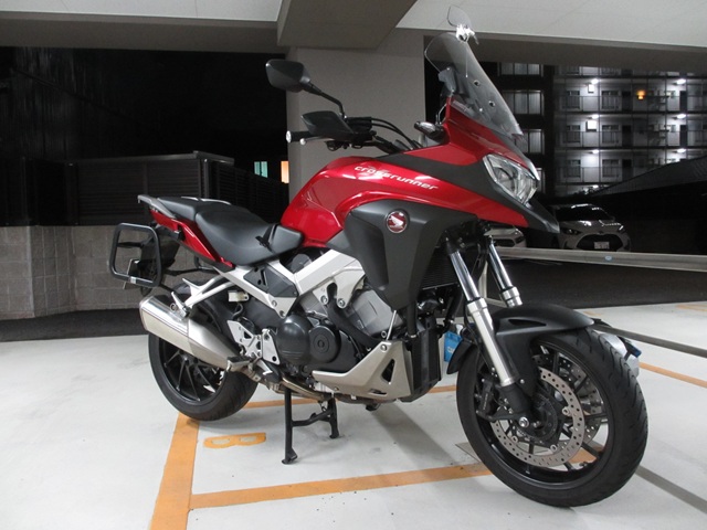 VFR800X 夜の整備
