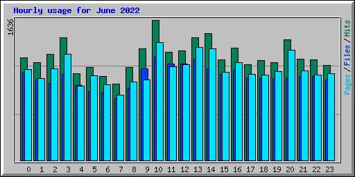 Hourly usage for June 2022